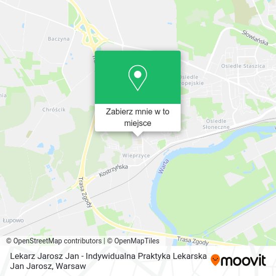 Mapa Lekarz Jarosz Jan - Indywidualna Praktyka Lekarska Jan Jarosz