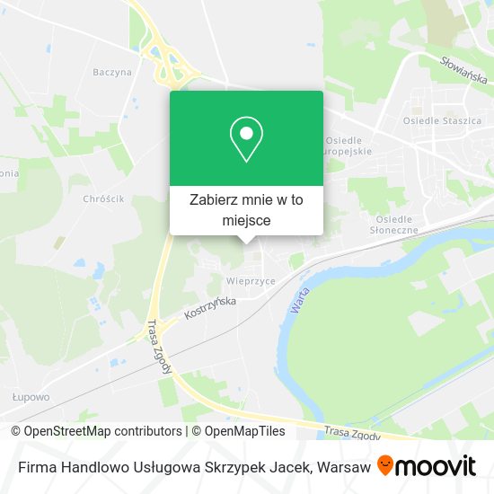 Mapa Firma Handlowo Usługowa Skrzypek Jacek