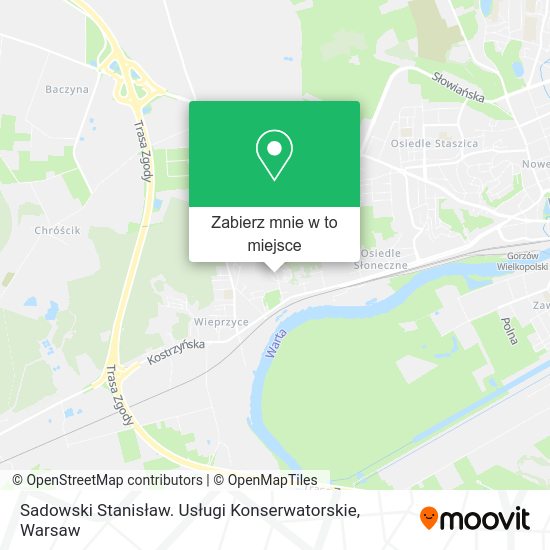 Mapa Sadowski Stanisław. Usługi Konserwatorskie