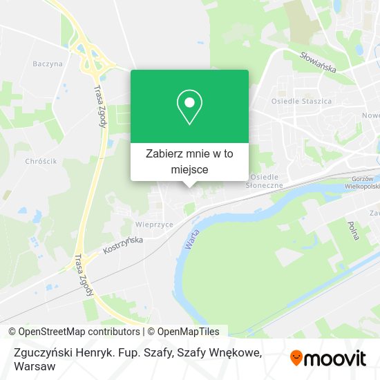 Mapa Zguczyński Henryk. Fup. Szafy, Szafy Wnękowe