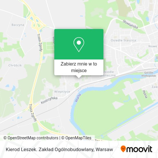 Mapa Kierod Leszek. Zakład Ogólnobudowlany