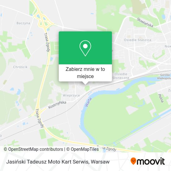 Mapa Jasiński Tadeusz Moto Kart Serwis