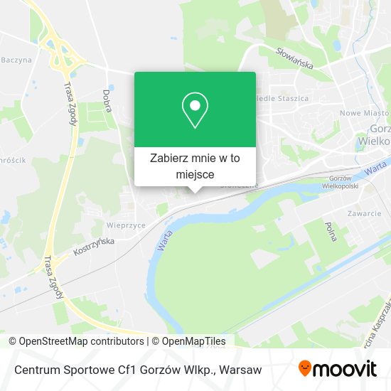 Mapa Centrum Sportowe Cf1 Gorzów Wlkp.