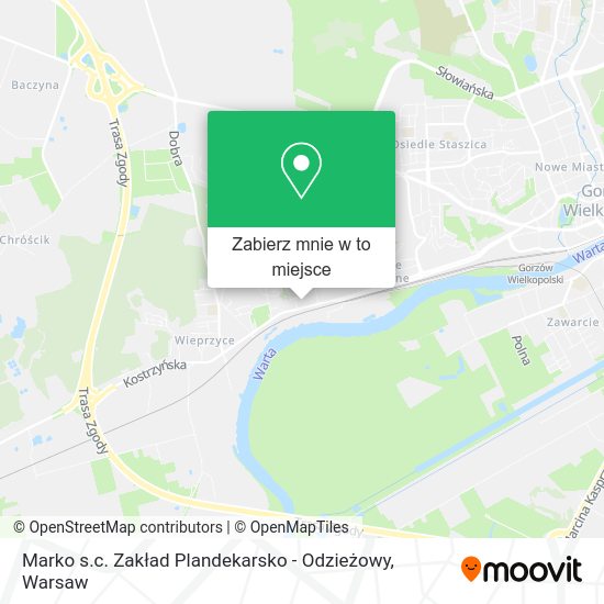 Mapa Marko s.c. Zakład Plandekarsko - Odzieżowy