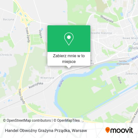 Mapa Handel Obwoźny Grażyna Prządka