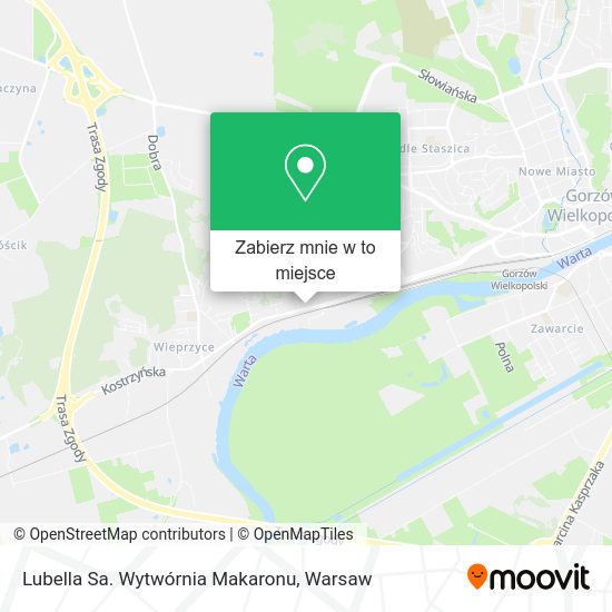 Mapa Lubella Sa. Wytwórnia Makaronu