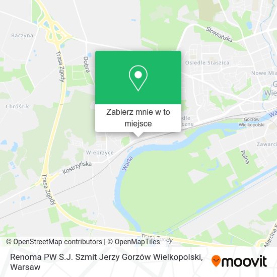 Mapa Renoma PW S.J. Szmit Jerzy Gorzów Wielkopolski