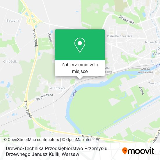 Mapa Drewno-Technika Przedsiębiorstwo Przemysłu Drzewnego Janusz Kulik