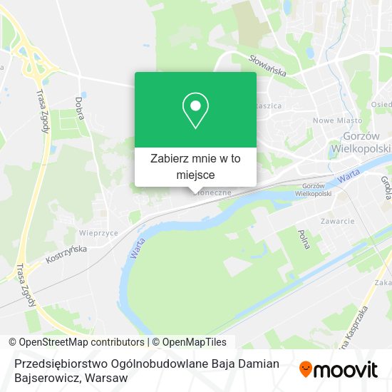 Mapa Przedsiębiorstwo Ogólnobudowlane Baja Damian Bajserowicz