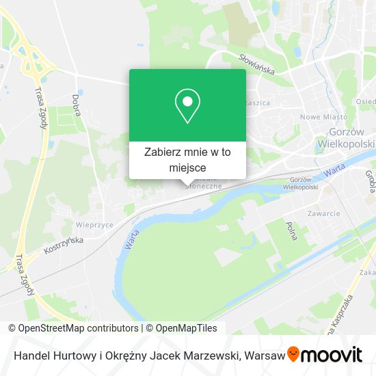 Mapa Handel Hurtowy i Okrężny Jacek Marzewski