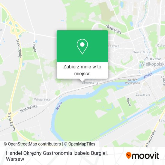 Mapa Handel Okrężny Gastronomia Izabela Burgiel