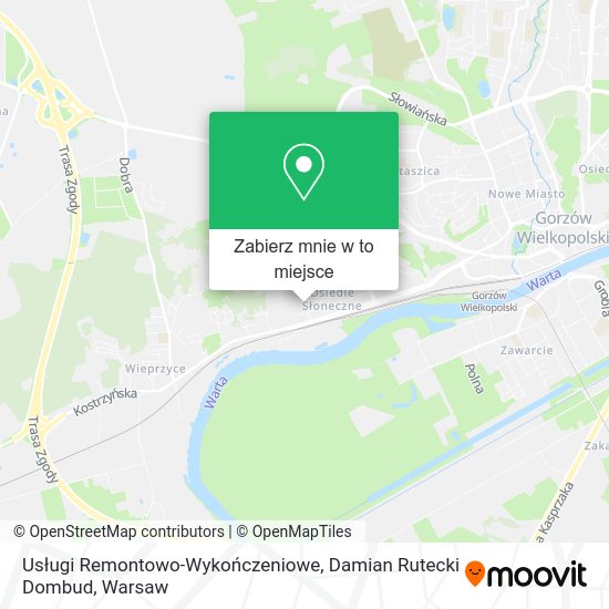 Mapa Usługi Remontowo-Wykończeniowe, Damian Rutecki Dombud