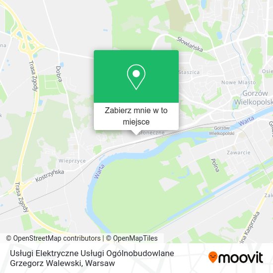 Mapa Usługi Elektryczne Usługi Ogólnobudowlane Grzegorz Walewski