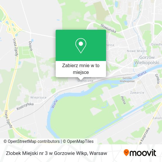 Mapa Zlobek Miejski nr 3 w Gorzowie Wlkp