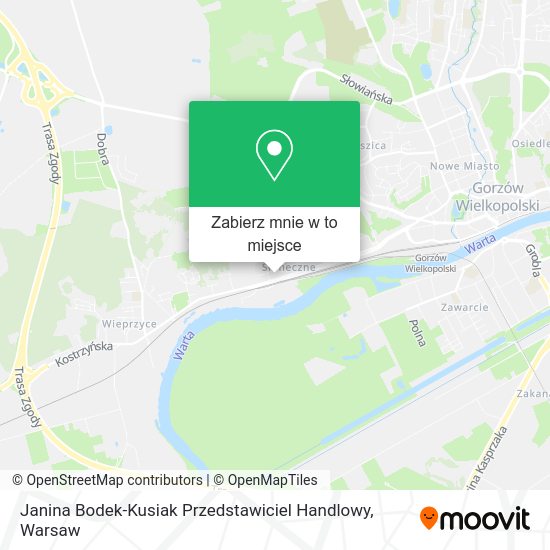 Mapa Janina Bodek-Kusiak Przedstawiciel Handlowy