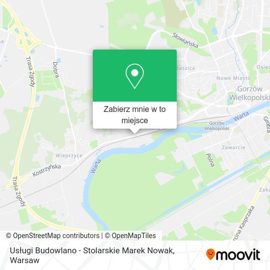 Mapa Usługi Budowlano - Stolarskie Marek Nowak