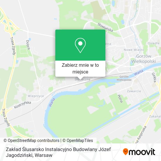 Mapa Zakład Ślusarsko Instalacyjno Budowlany Józef Jagodziński