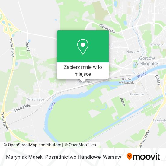 Mapa Maryniak Marek. Pośrednictwo Handlowe