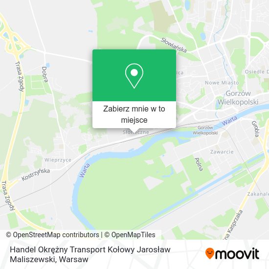 Mapa Handel Okrężny Transport Kołowy Jarosław Maliszewski