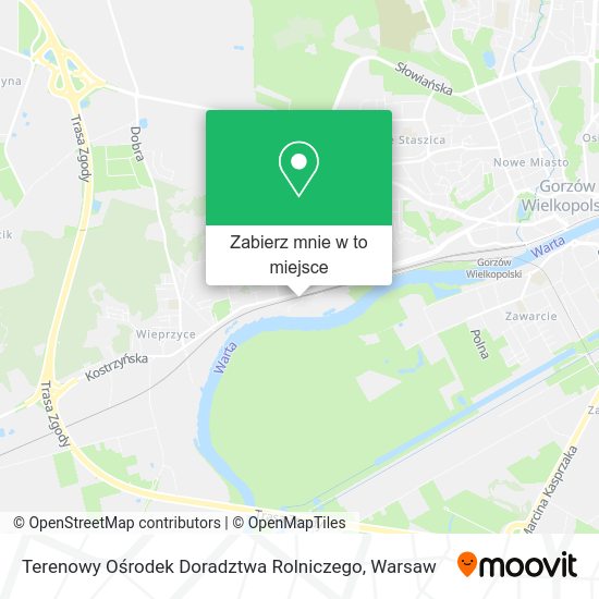 Mapa Terenowy Ośrodek Doradztwa Rolniczego