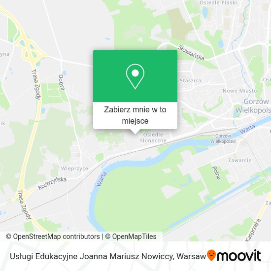 Mapa Usługi Edukacyjne Joanna Mariusz Nowiccy