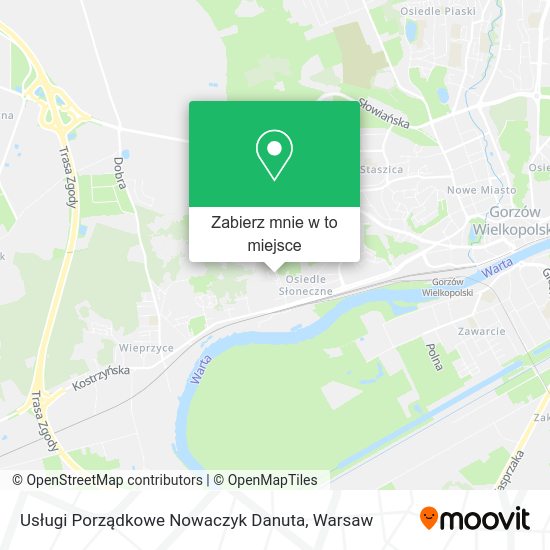 Mapa Usługi Porządkowe Nowaczyk Danuta