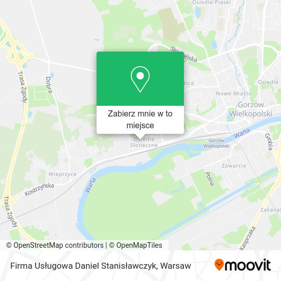 Mapa Firma Usługowa Daniel Stanisławczyk