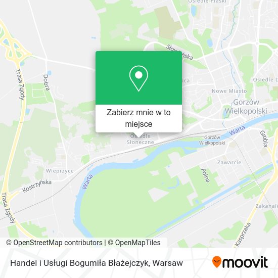 Mapa Handel i Usługi Bogumiła Błażejczyk