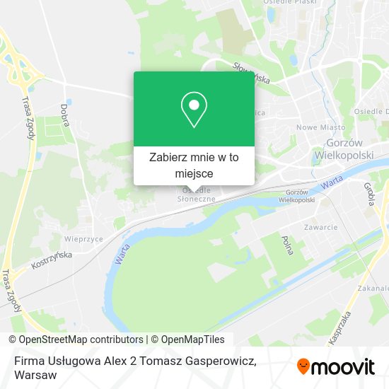 Mapa Firma Usługowa Alex 2 Tomasz Gasperowicz