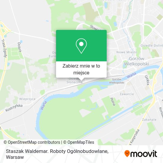 Mapa Staszak Waldemar. Roboty Ogólnobudowlane