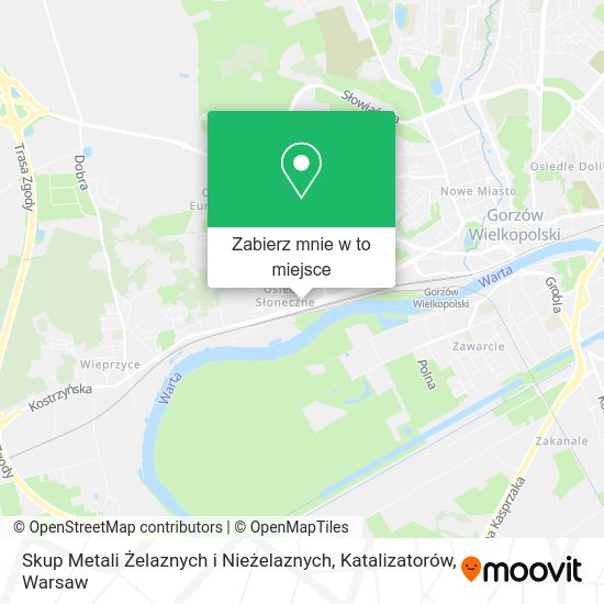 Mapa Skup Metali Żelaznych i Nieżelaznych, Katalizatorów