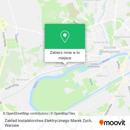 Mapa Zakład Instalatorstwa Elektrycznego Marek Zych