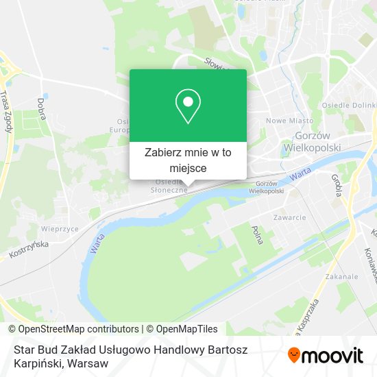 Mapa Star Bud Zakład Usługowo Handlowy Bartosz Karpiński