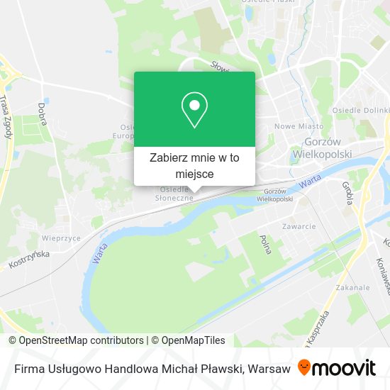 Mapa Firma Usługowo Handlowa Michał Pławski