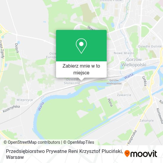 Mapa Przedsiębiorstwo Prywatne Reni Krzysztof Pluciński