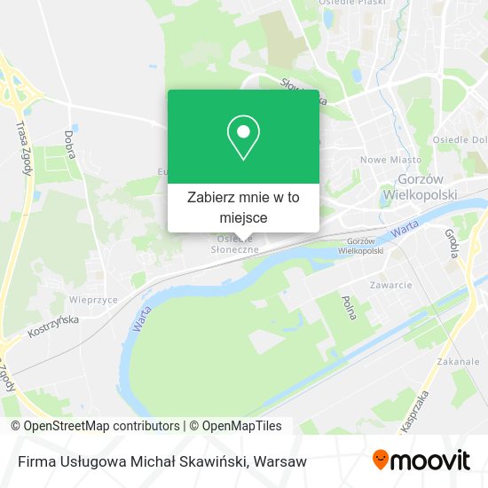 Mapa Firma Usługowa Michał Skawiński