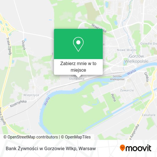 Mapa Bank Żywności w Gorzowie Wlkp