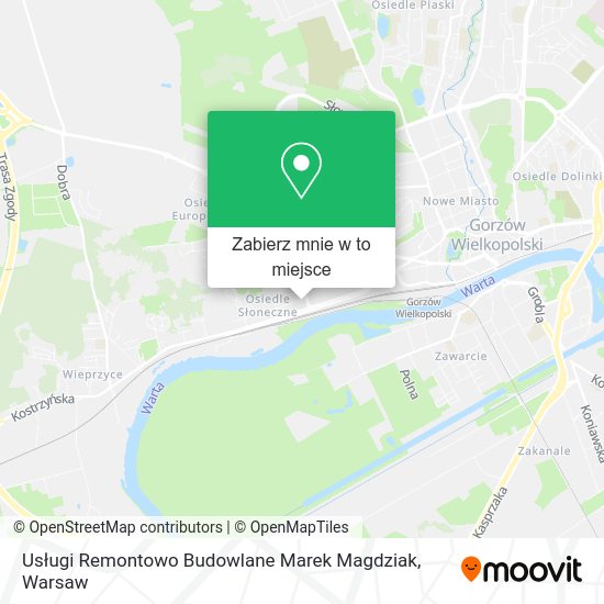 Mapa Usługi Remontowo Budowlane Marek Magdziak