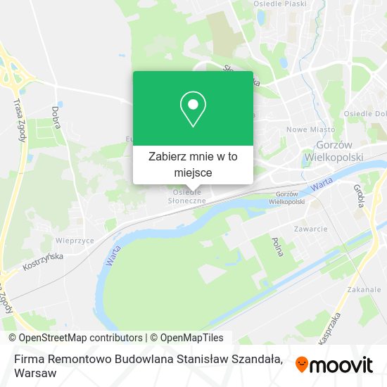 Mapa Firma Remontowo Budowlana Stanisław Szandała