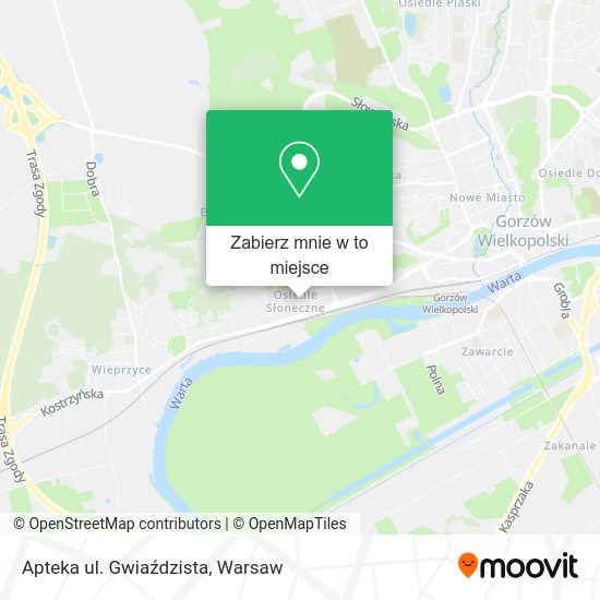 Mapa Apteka ul. Gwiaździsta