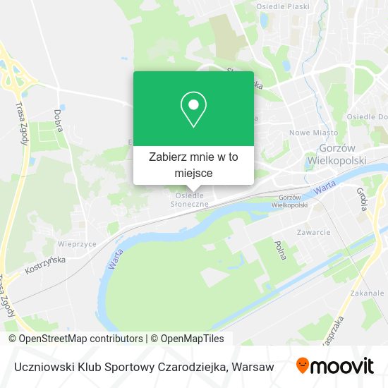 Mapa Uczniowski Klub Sportowy Czarodziejka