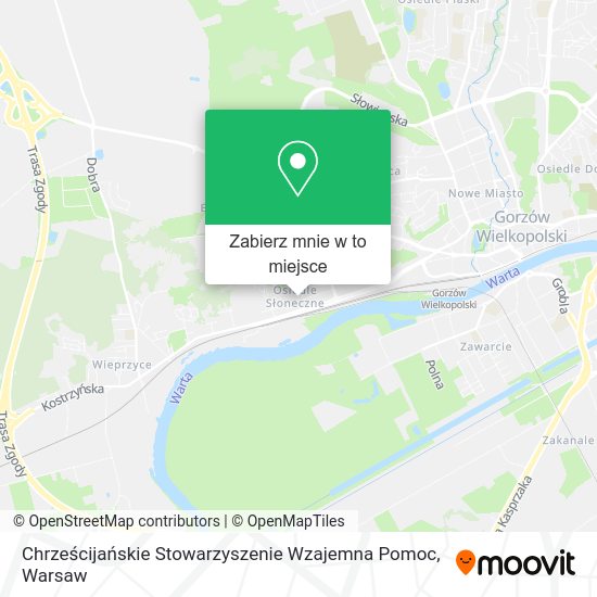 Mapa Chrześcijańskie Stowarzyszenie Wzajemna Pomoc