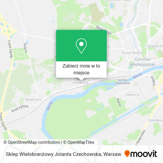 Mapa Sklep Wielobranżowy Jolanta Czechowska