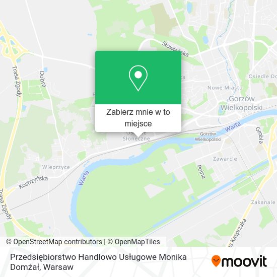 Mapa Przedsiębiorstwo Handlowo Usługowe Monika Domżał