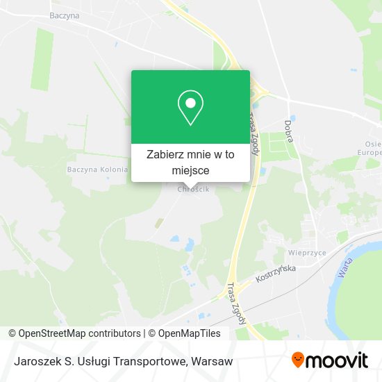 Mapa Jaroszek S. Usługi Transportowe