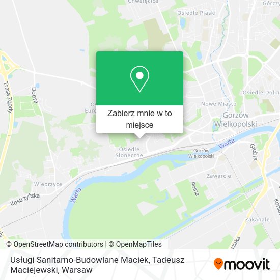 Mapa Usługi Sanitarno-Budowlane Maciek, Tadeusz Maciejewski