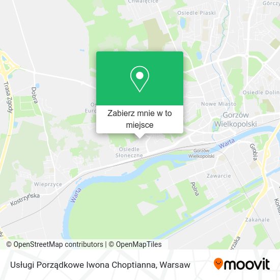 Mapa Usługi Porządkowe Iwona Choptianna