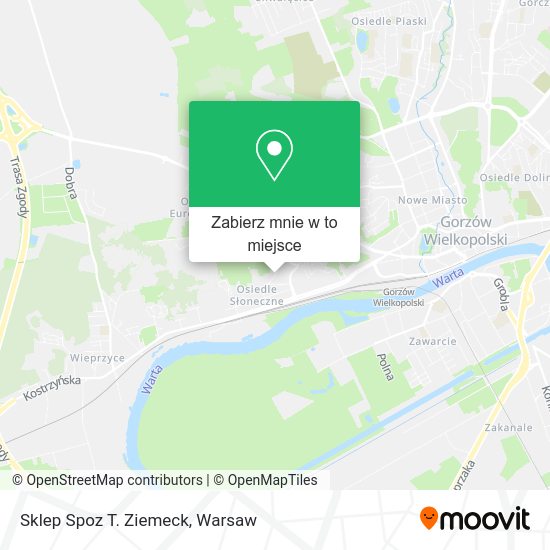 Mapa Sklep Spoz T. Ziemeck