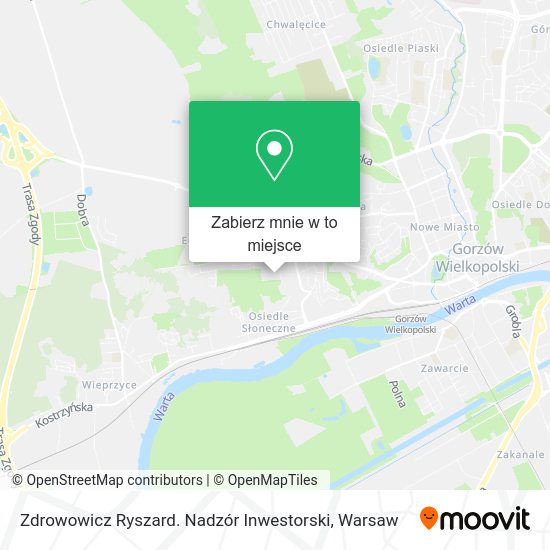 Mapa Zdrowowicz Ryszard. Nadzór Inwestorski