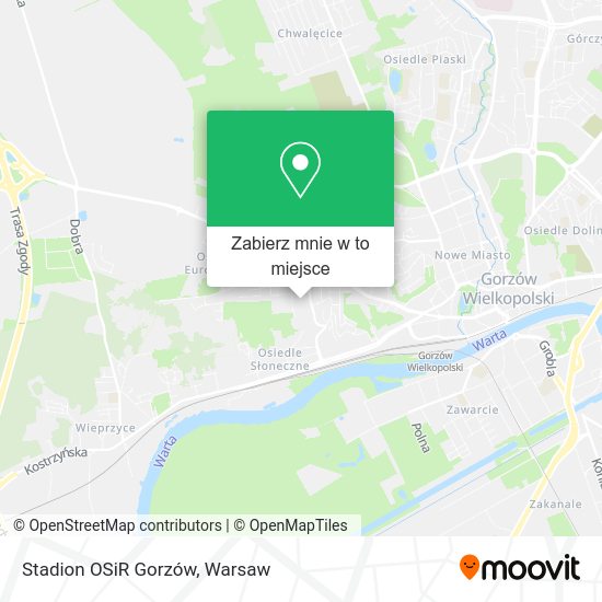 Mapa Stadion OSiR Gorzów